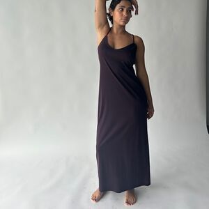 Prune Slip Dress 